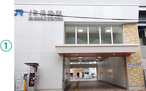 （1）JR淡路駅東口写真