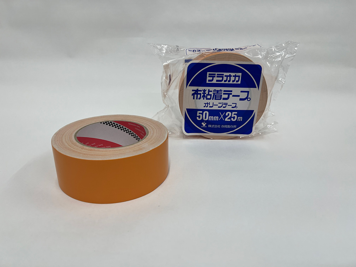卓抜 TERAOKA カラーオリーブテープ NO.145 茶 50mmX25M 145BR50X25
