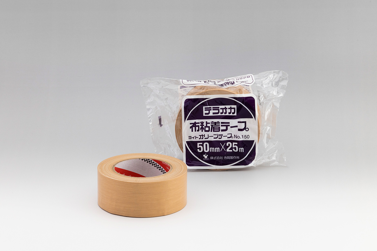 寺岡 布粘着テープ ニューオリーブテープ 50mm×25m 30巻 NO.142